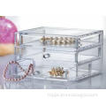 Top Sales 3 Drawer Clear acrylic cosmetic makeup organizer